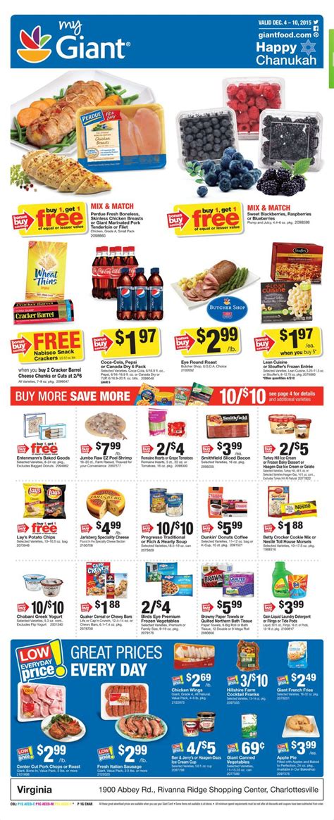 $25 off & free* delivery/pickup for new customers. Giant Food Weekly Ad November 20 - 26, 2015 | Weekly Ads ...