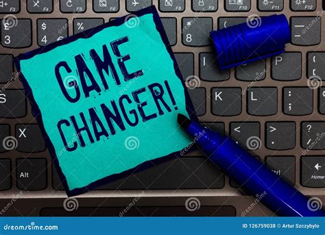 Word Writing Text Game Changer. Business Concept for Sports Data