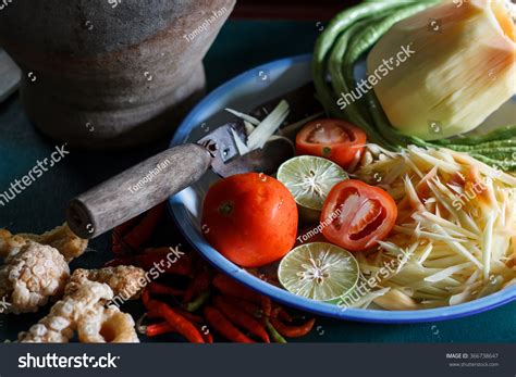 Local Authentic Cuisine Southeast Asia Ingredients Stock Photo