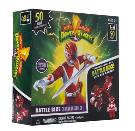POWER RANGERS MIGHTY Morphin Battle Bike Construction Set With Red
