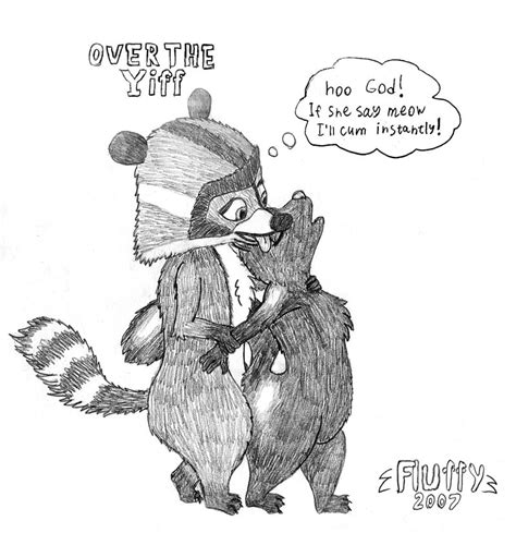 Rule 34 Black And White Female Fluffy Grab Male Monochrome Over The Hedge Raccoon Rj Sex Skunk