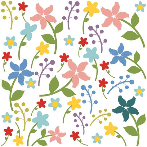 Seamless Floral Background Vector 86576 Vector Art At Vecteezy