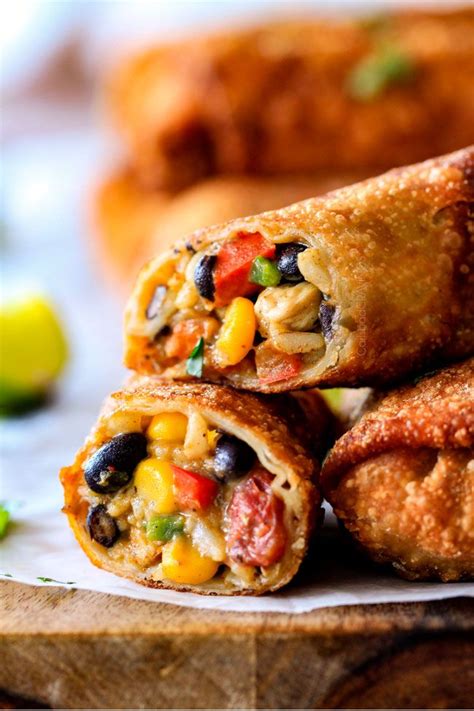 Crispy Southwest Egg Rolls Loaded With Mexican Spiced