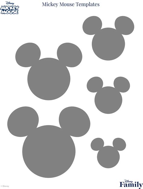Mickey Mouse Face Template Addictionary