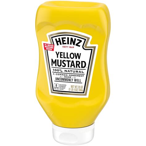 Heinz Yellow Mustard 20 Oz Bottle