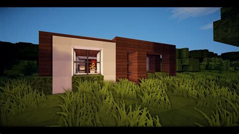 Minecraft 12x12 Modern House Tutorial Youtube
