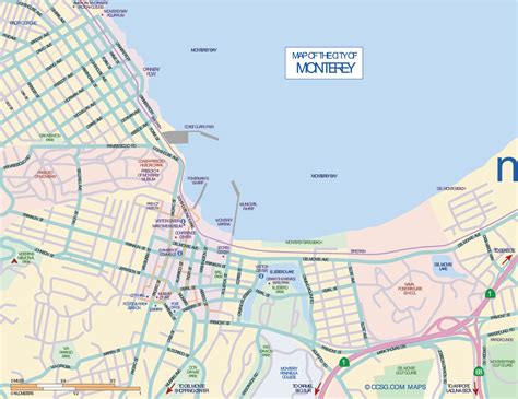 City Map Monterey Mapsofnet