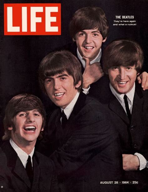 Thebeatles In Cover Of Life Magazine 1964 Beatles Revista Life