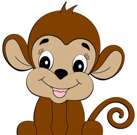 Cute Monkey Clipart Is Credited To Colorful Cliparts Cute Baby Monkey