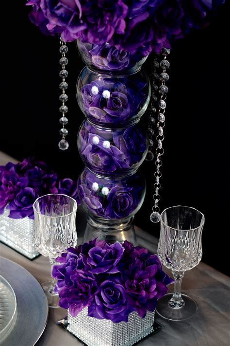Diy Purple Passion Wedding Centerpiece In 3 Easy Steps Pretty Wedding Centerpieces Wedding