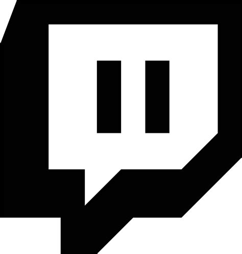 Download Hd Twitch Icon Png Banner Royalty Free Download Black Twitch