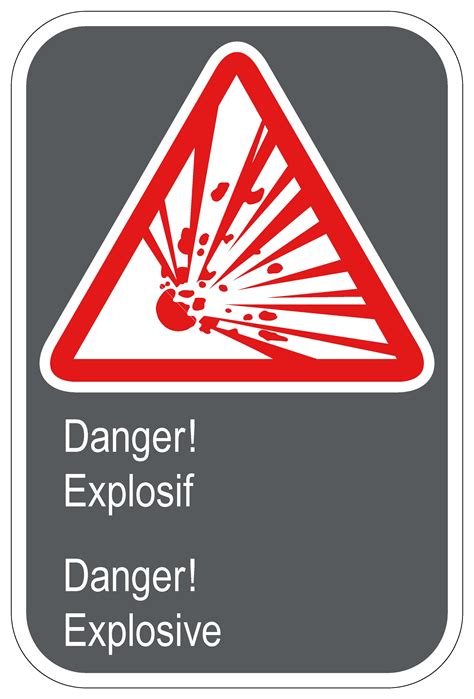 Panneaux Norme Csa Danger Explosif Danger Exposive Signel Services
