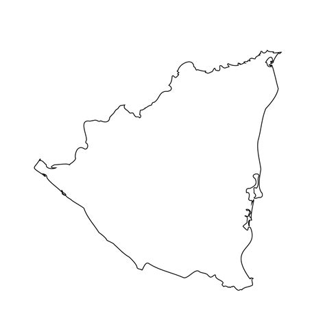 Mapa De Nicaragua Dibujo