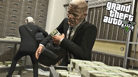 Gta 5 Big Bank Robbery Gta 5 Mods Youtube