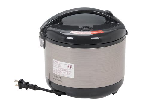 Tiger JNP S55U Rice Cooker And Warmer Stainless Steel Gray 6 Cups