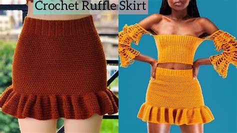How To Crochet A Ruffle Skirt Beginner Friendly Youtube