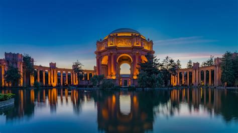 Temple of fine arts 20, havelock road, #0101, central square singapore 0597655 ph: Illuminated Palace of Fine Arts at sunset in San Francisco ...