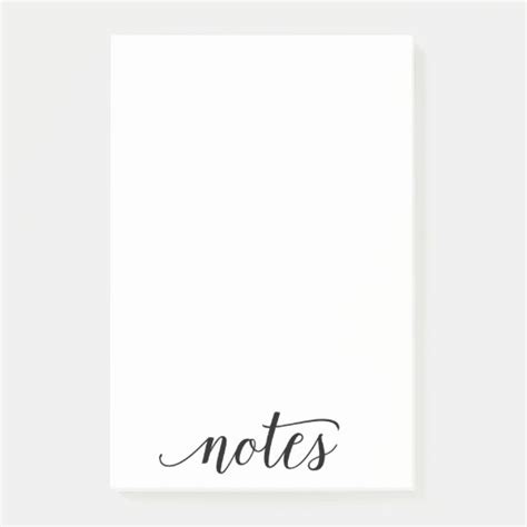 Classic Notes Elegant Calligraphy Script Note Pad