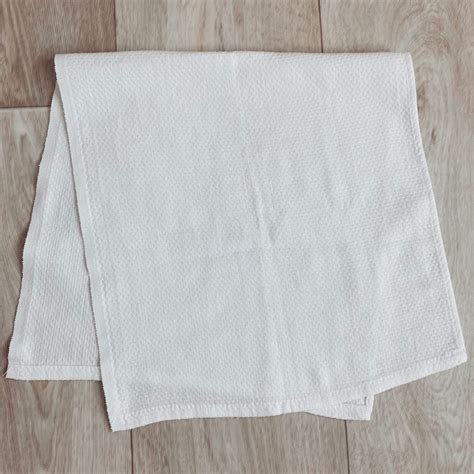 Cotton White Huck Towel Perfect For Embroidery 13 X 26