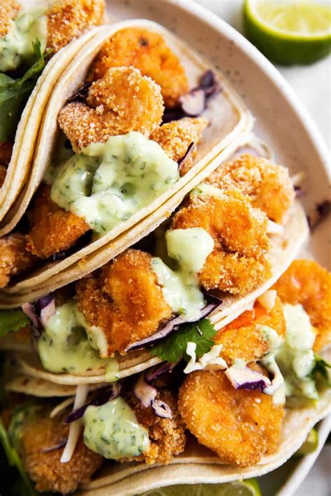 Crispy Shrimp Tacos Recipe Savory Nothings