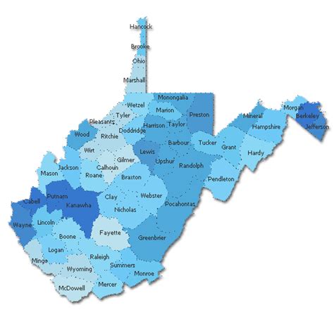 West Virginia Zip Code Map World Map