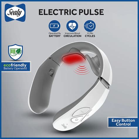 Sealy Electronic Pulse Neck Massager With 12 Pulse Modes Ma 110 Ebay