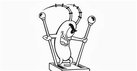 Spongebob Plankton Coloring Pages Free Coloring Pages And Coloring