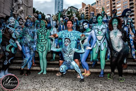 New York Body Paint Day 2014 30 Artists Painting 40 Fully Flickr