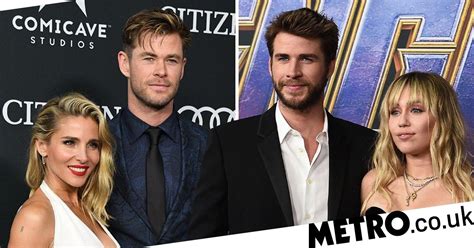 Avengers Endgame Premiere Liam Hemsworth And Miley Support Chris