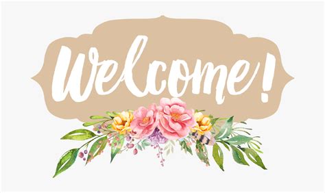 Welcome Floral Design Free Transparent Clipart Clipartkey