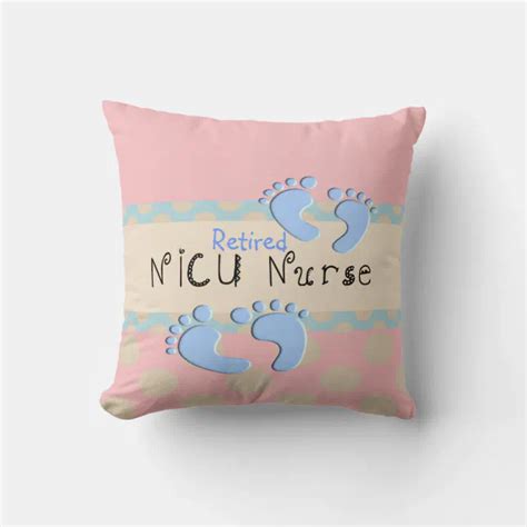 Adorable Retired Nicu Nurse Pillow Zazzle