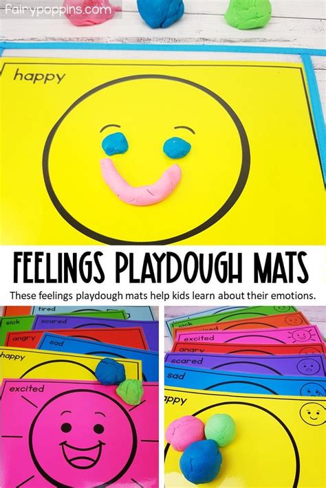 These Feelings And Emotions Play Dough Mats Help Teach Social Emotional