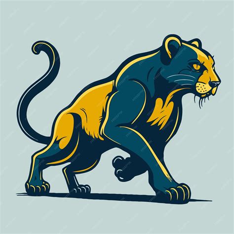 Premium Vector Black Panther Face Logo Mascot Icon Wild Animal