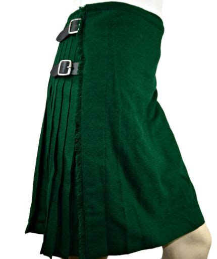 Irish Traditional Solid Green Kilt Irish Kilts For Sale Cheap