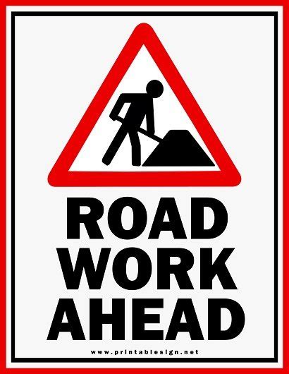 Free Road Work Ahead Sign Free Download
