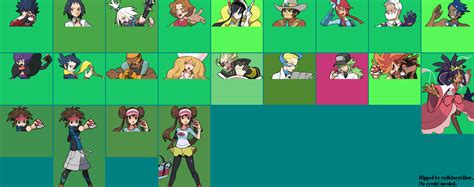 Pokemon Black 2 And White 2 Trainer Sprites