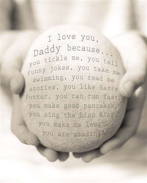 Personalised I Love You Daddy Print Daddy Quote Print Etsy