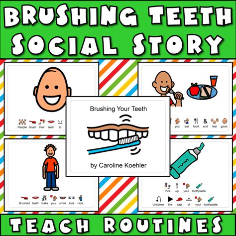 Brushing Teeth Sequence Teeth Brushing Song Dental Health Hygiene