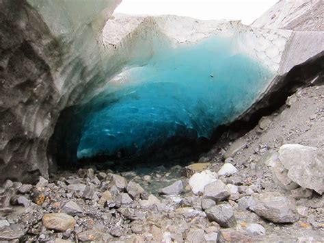 Melting Ice Cave Of Mendenhall Glacier