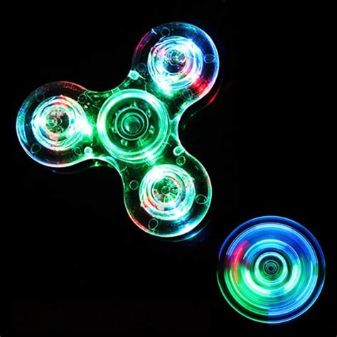Luminous Led Light Fidget Spinner Hand Top Spinners Glow In Etsy