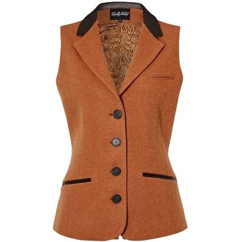 Dewsbury Waistcoat In Sienna 425 Liked On Polyvore Featuring