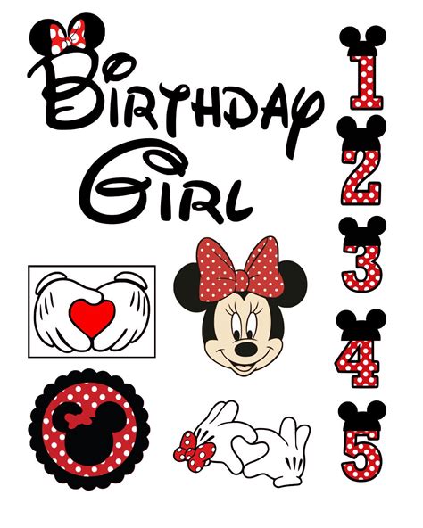 Download Birthday svg Minnie Mouse svg Disney svg files for Cricut ...