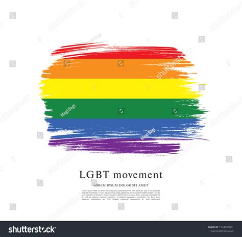 rainbow flag lgbt movement vector illustration stock vector royalty free 1154835001 shutterstock