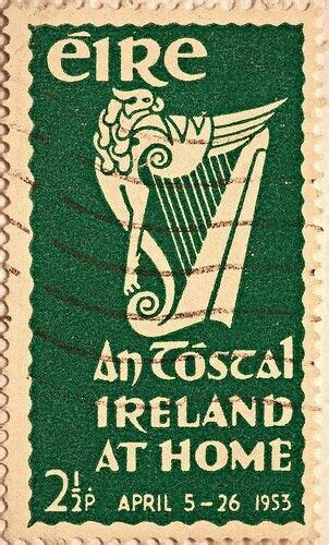 Irish Stamp 1953 Celtic Pride Irish Pride Irish Celtic Celtic Art