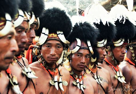 Khiamniungan Naga Tribesmen Perform Traditional Dance In Costumes At