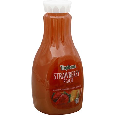 Tropicana Juice Drink Strawberry Peach Juice Refrigerated Rastelli