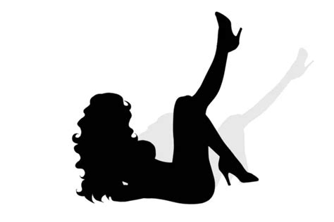 Sexy Woman Silhouette — Stock Vector © Snesivan888 21339827