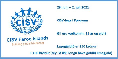 Cisv Altjóða Barnalegur Cisv Faroe Islands Home Facebook