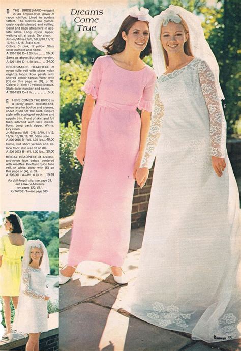 Pin On Vintage Bridal And Bridesmaid Dresses 19601970s