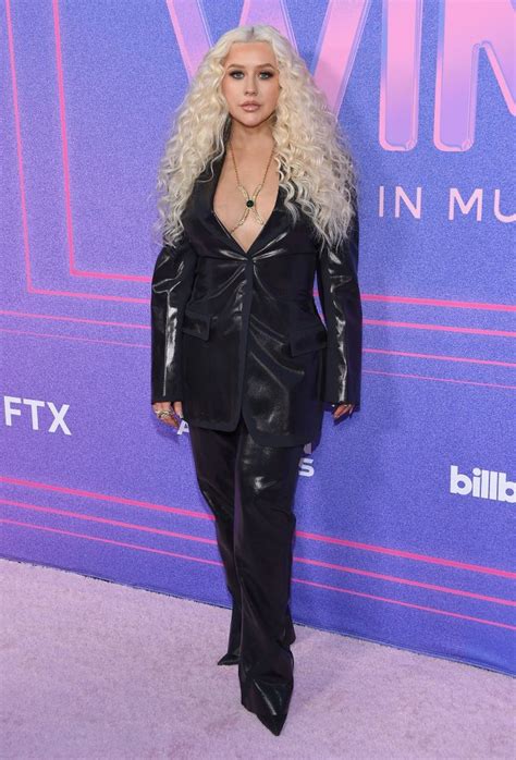Christina Aguilera Billboard Women In Music 2022 Red Carpet Style